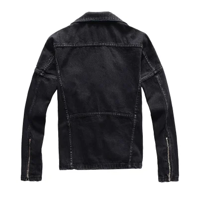 Veste en jean homme biker style
