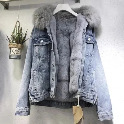 veste en jean courte femme