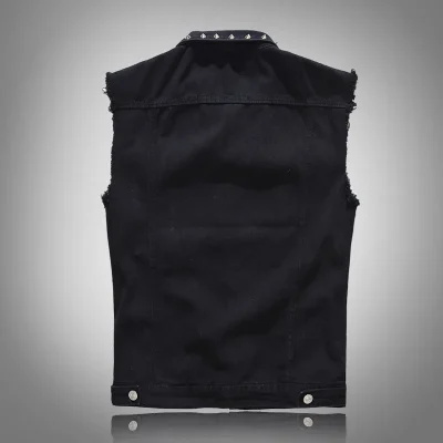 Veste noire cloutée homme