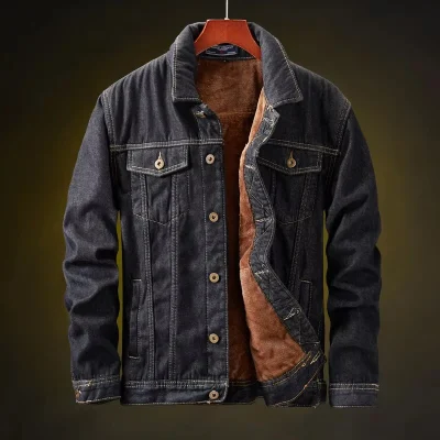 Veste en jean pour homme hiver
